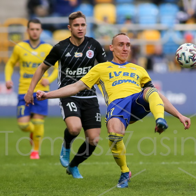 Pilka nozna. PKO Ekstraklasa. Arka Gdynia - LKS Lodz. 01.03.2020