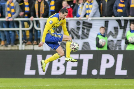 Pilka nozna. PKO Ekstraklasa. Arka Gdynia - LKS Lodz. 01.03.2020